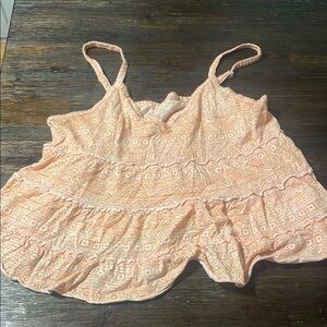 American Eagle Outfitters Orange Tank Top